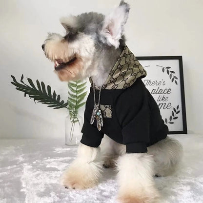 Pucci Dog Hoodie BLACK