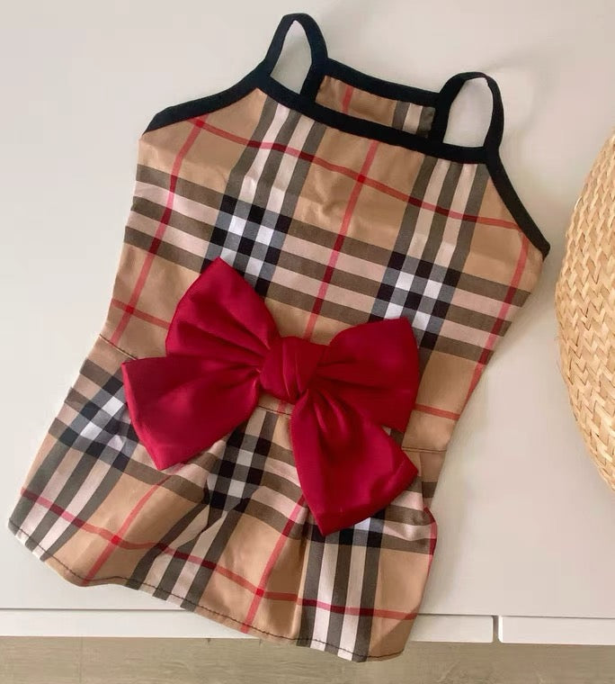 Barkberry Dress Bowknot