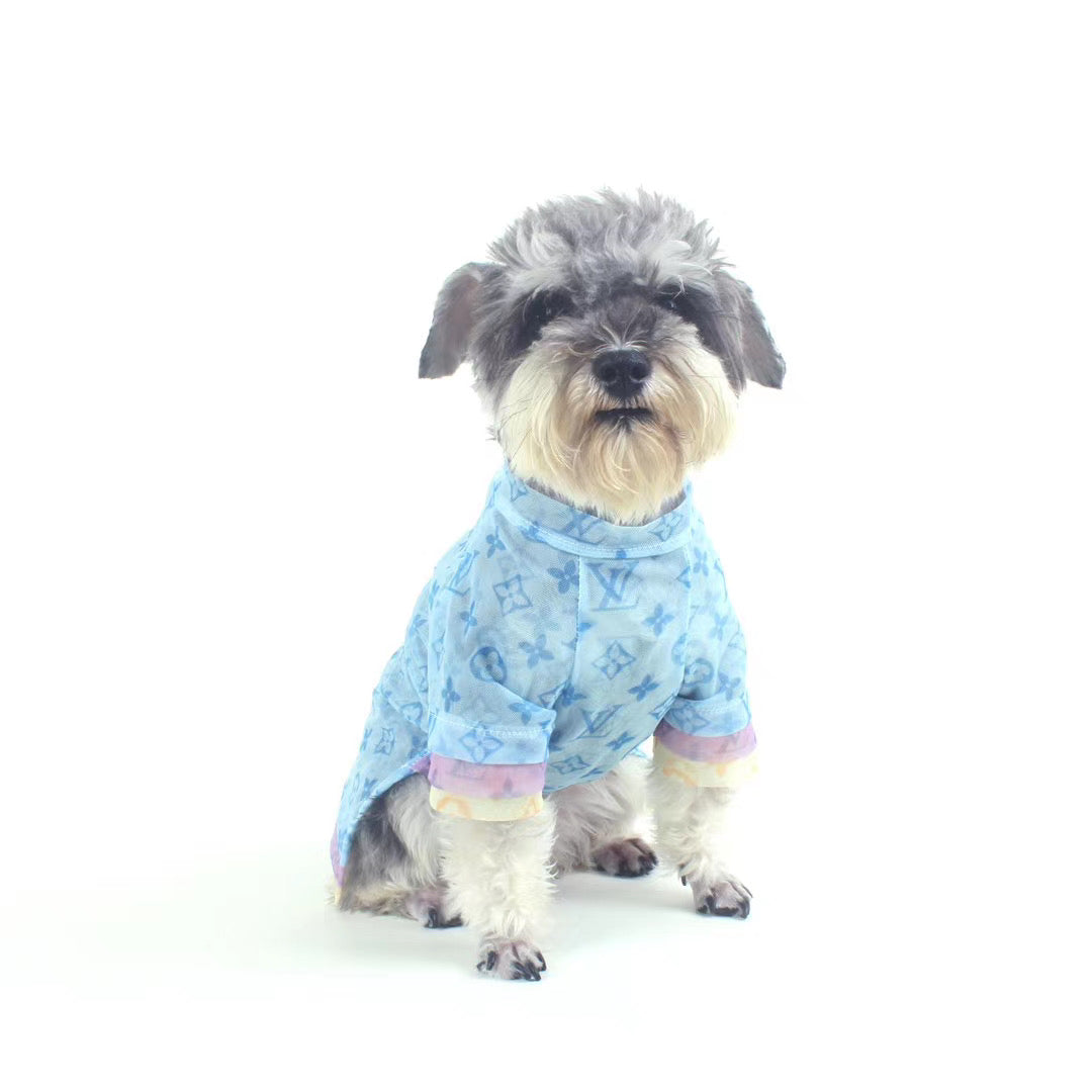 LOUIS VUITTON T-shirt Neon for dog Good for | Poodle Dachshund Maltese Shih Tzu Papillon Cavalier King Charles Spaniel Chihuahua Pomeranian Yorkshire Terrier Brussels Griffon Havanese Pekingese Chinese Crested Miniature Pinscher french bulldog pug Akita
