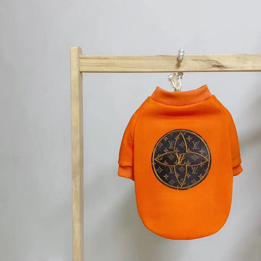 LV Dog Hoodie Circle