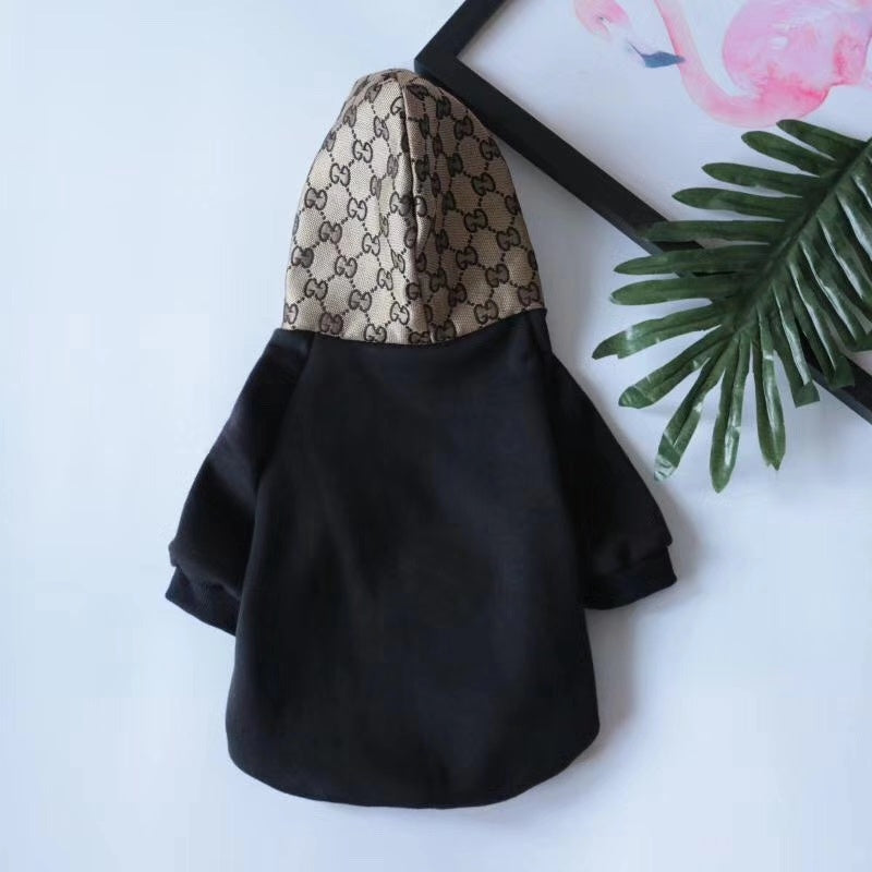 Pucci Dog Hoodie BLACK